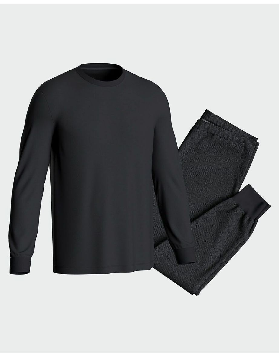 Cotton Mix Pyjamas with Crew Neck - 4