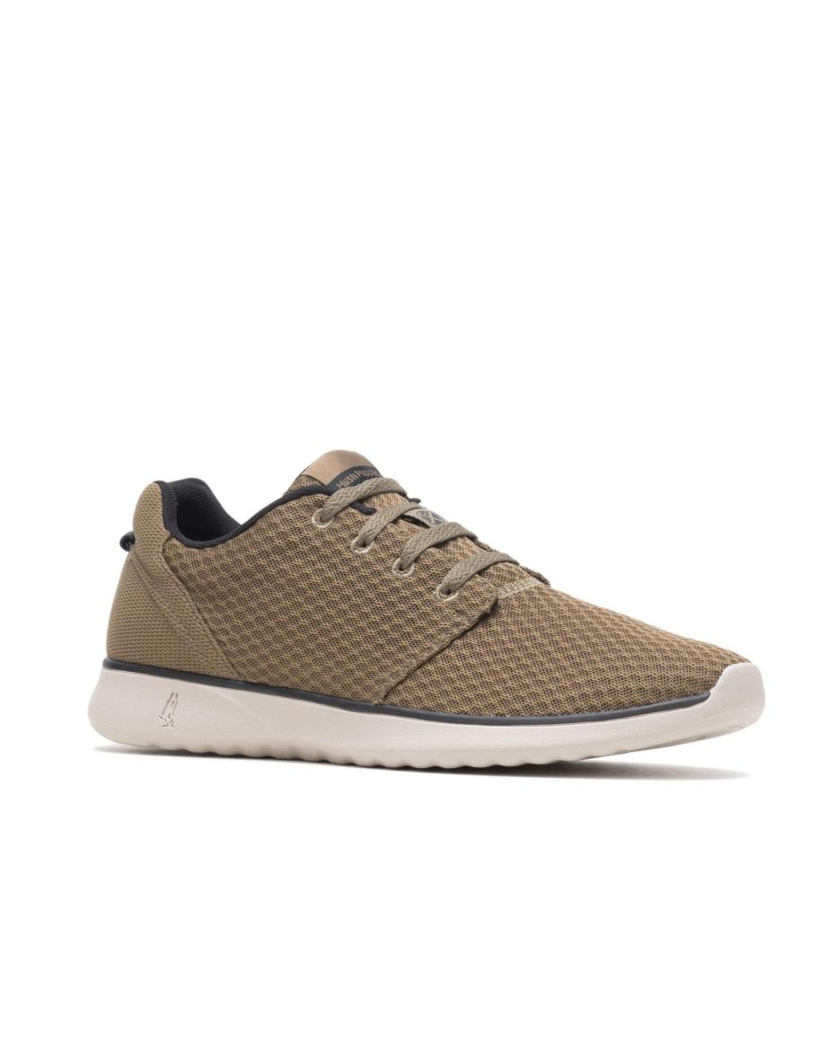 Hush Puppies Mens Good Shoe Lace Recycled Trainers - Olive