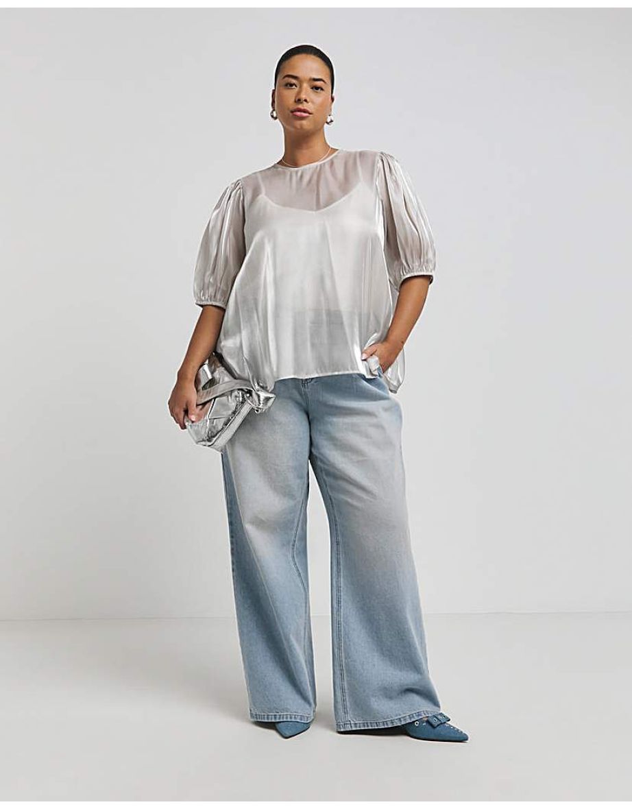 Sheer Bow Back Blouse