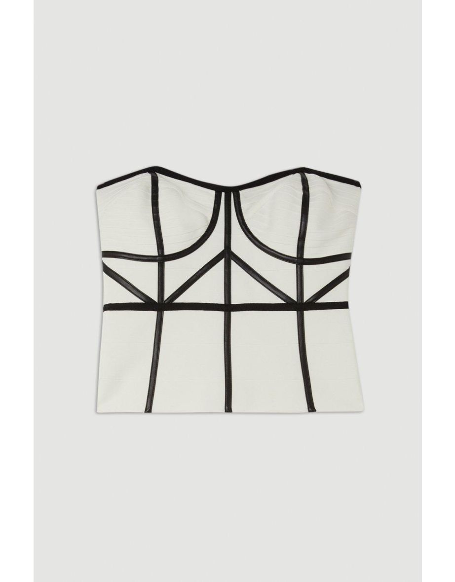 Karen Millen Strapless Corset Top - 3