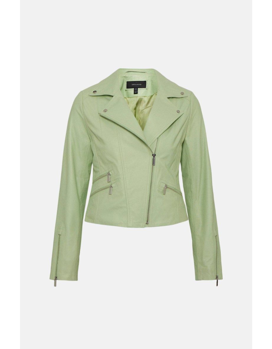 Leather Signature Biker Jacket - 3