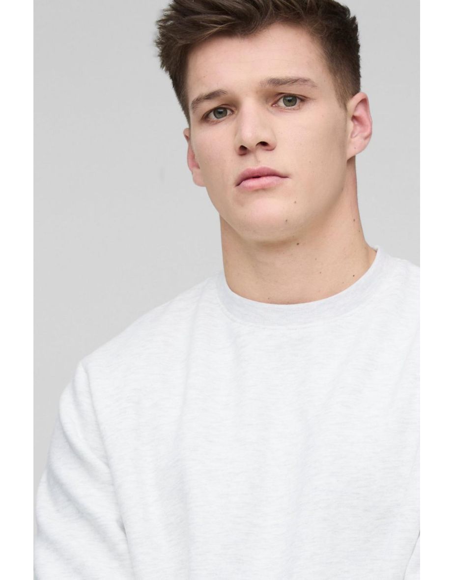 Tall Basic Crew Neck Sweatshirt - grey marl - 2