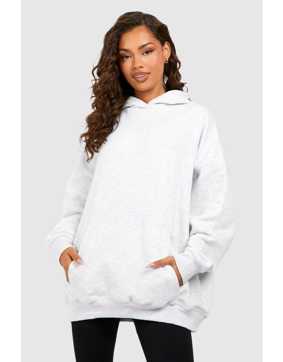 Oversized Over The Head Hoodie - ash grey
