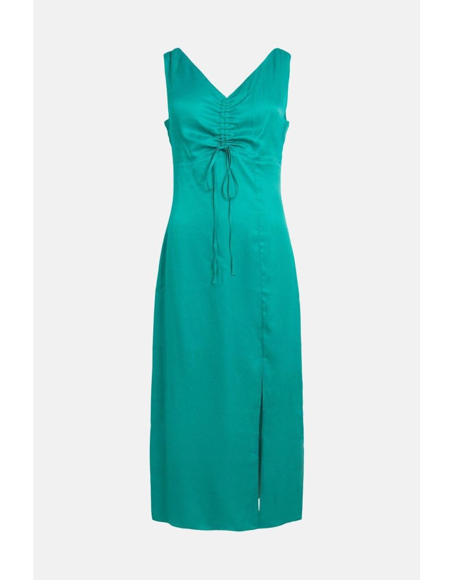 Ruched Front Midi Dress - 3