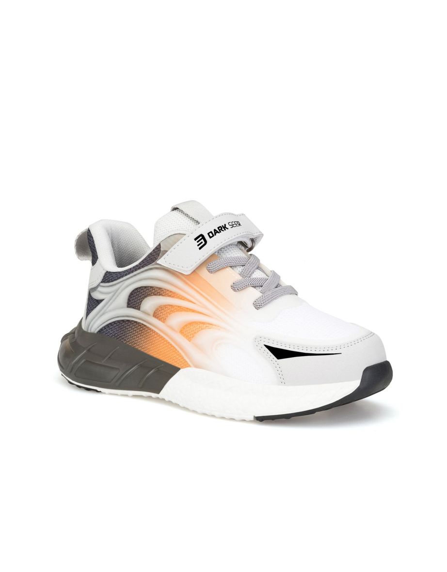 DS Mithril White Orange Kids Sneakers