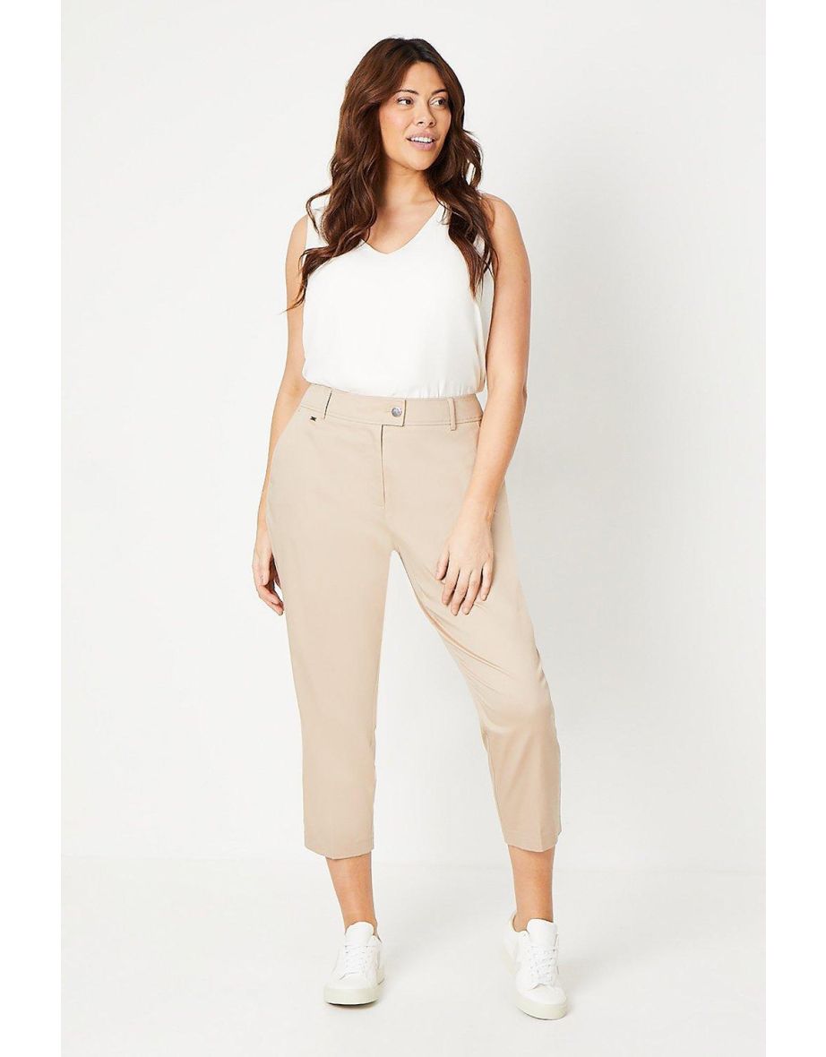 Curve Stretch Crop Trousers