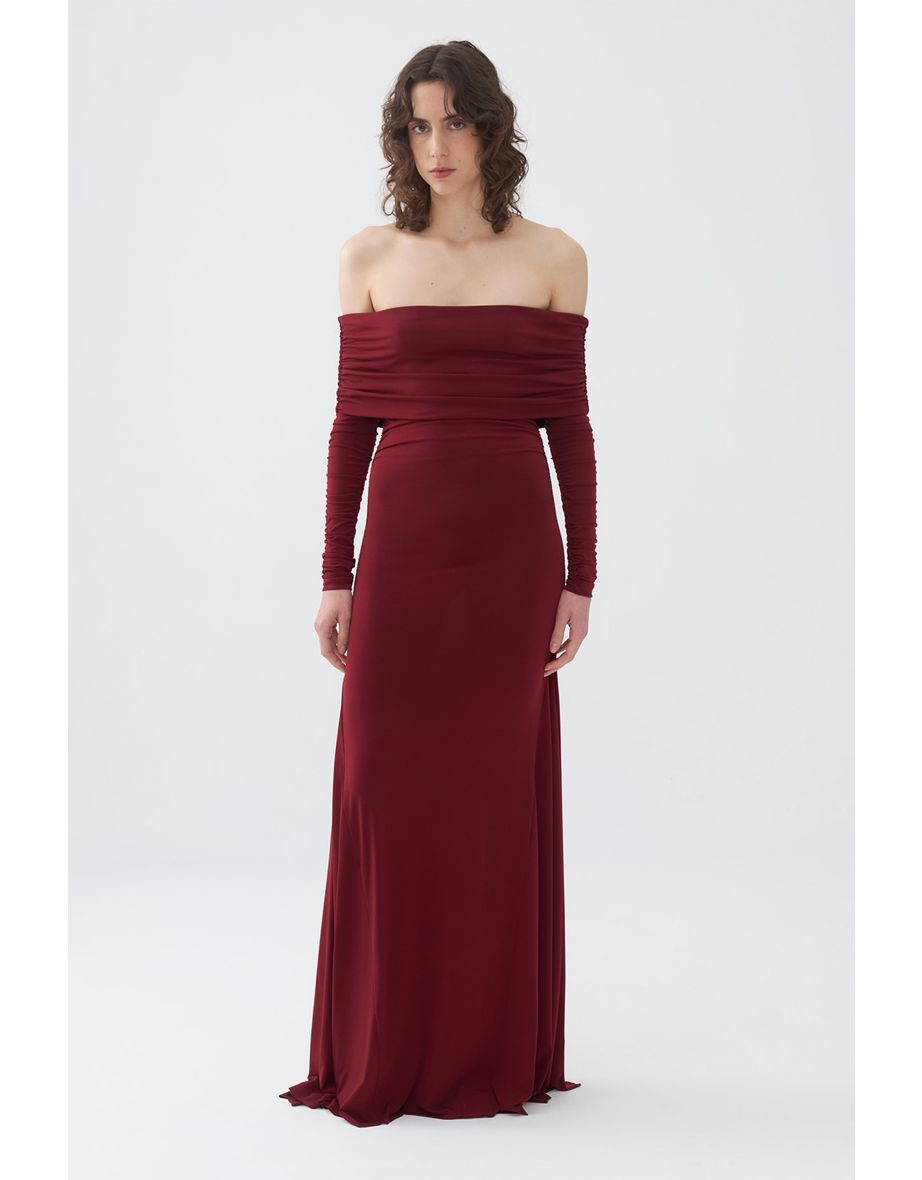 Off Shoulder Maxi Dress