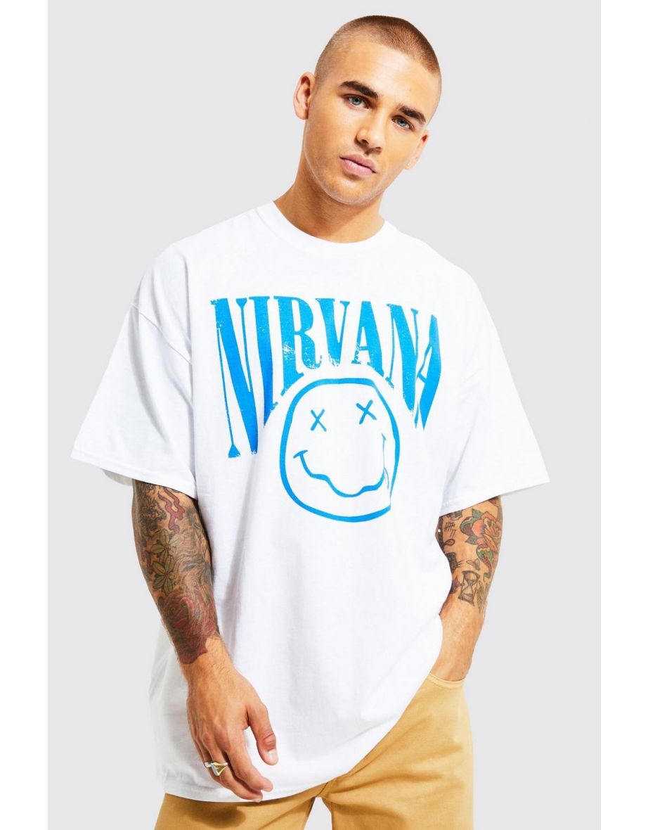 Oversized Nirvana License T-shirt - white