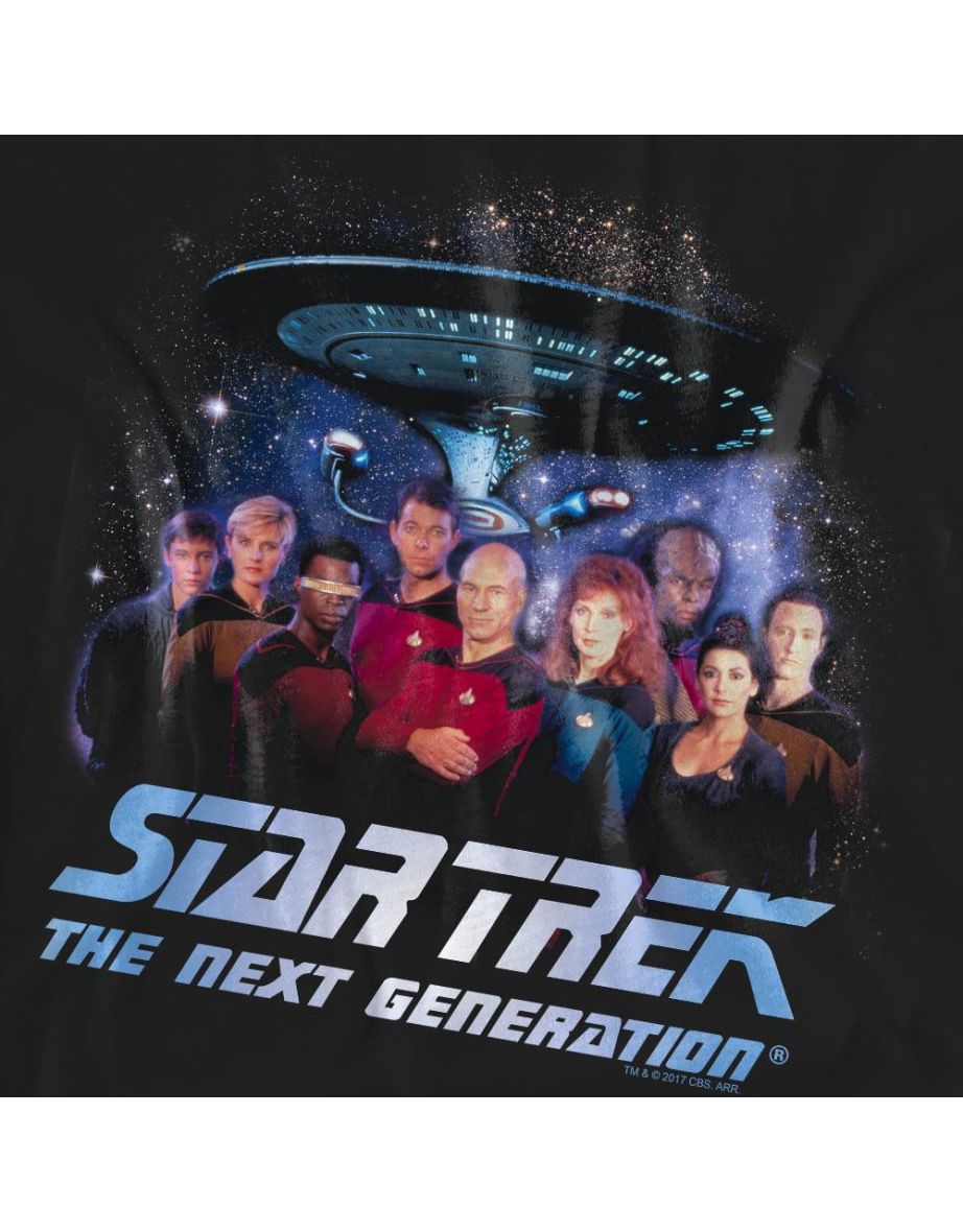 Star Trek Unisex Adult Space Group T-Shirt - Black - 3