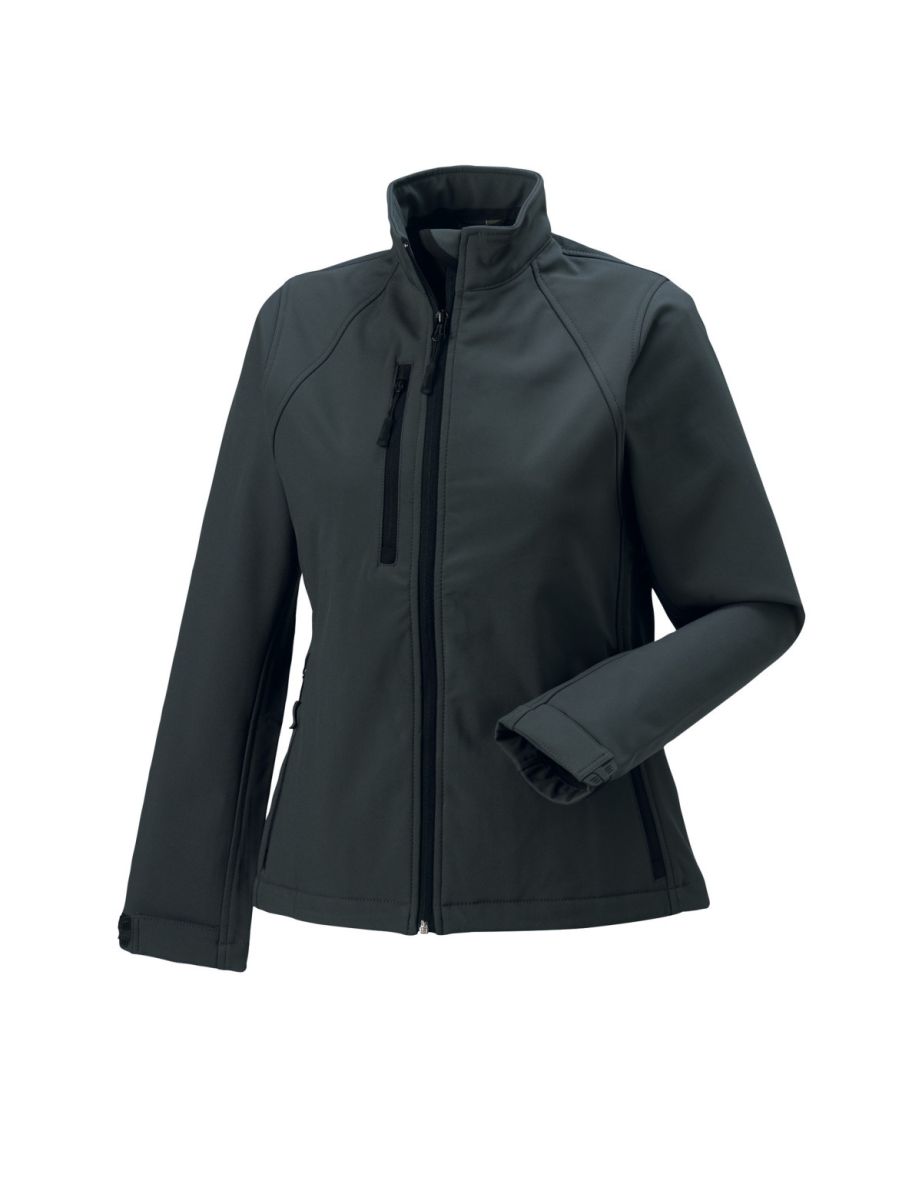 Jerzees Colours Ladies Water Resistant & Windproof Soft Shell Jacket - Titanium
