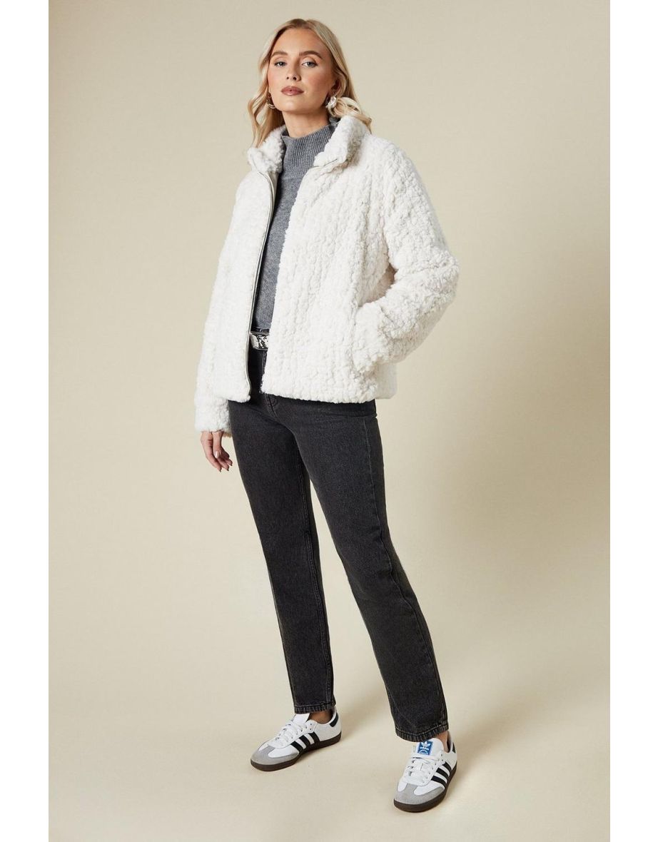 Borg Fur Bomber Jacket
