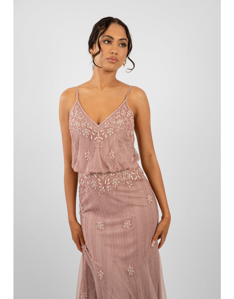 Keeva Mauve Bridesmaid Dress - 4