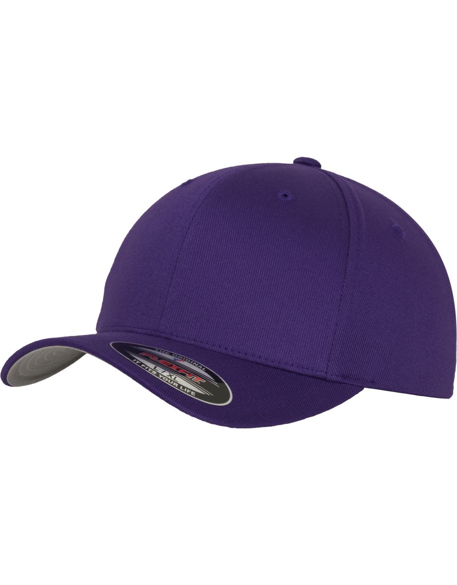 Yupoong Mens Flexfit Fitted Baseball Cap - Purple