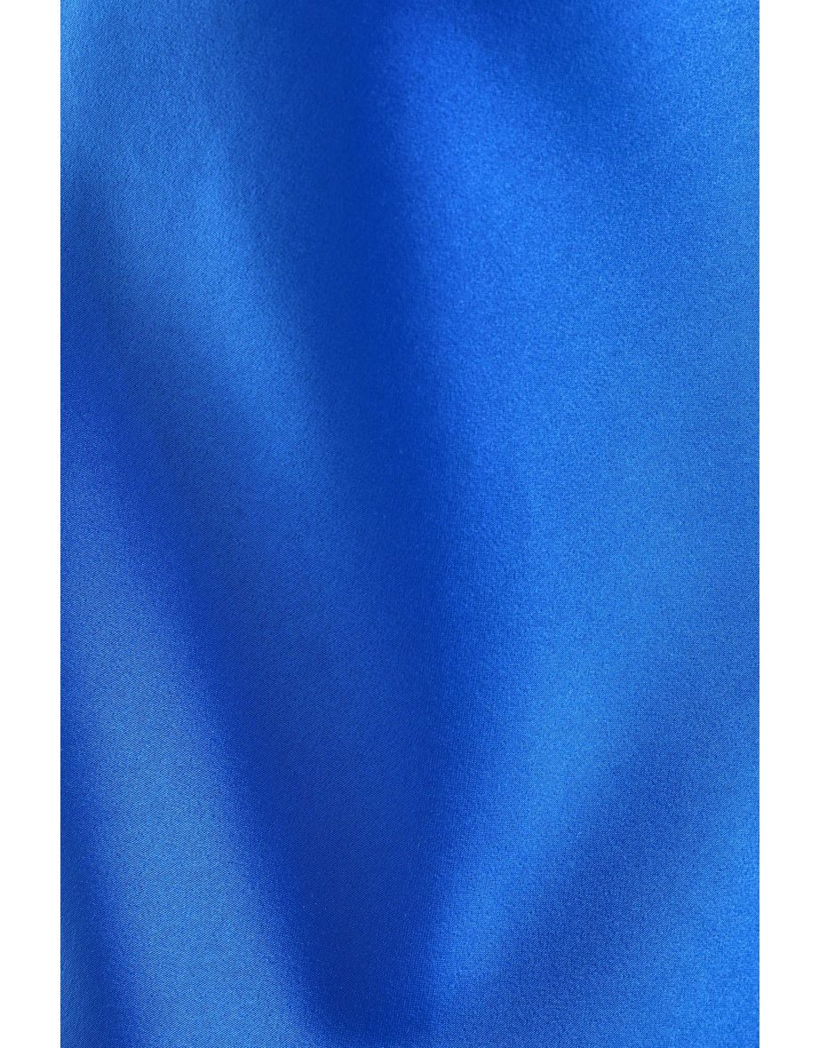 Royal Blue Satin Vest Top - 5