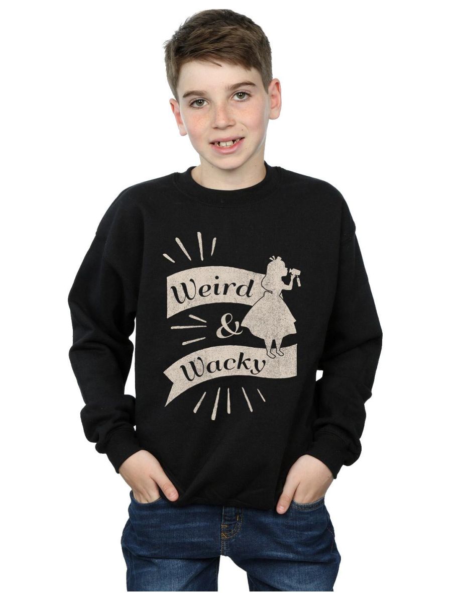 Disney Boys Alice In Wonderland Weird And Wacky Sweatshirt