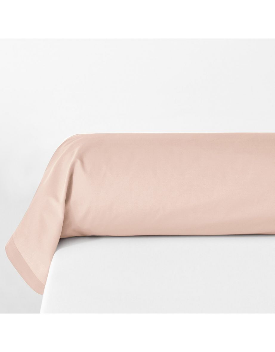 Plain Organic Cotton Percale Bolster Case