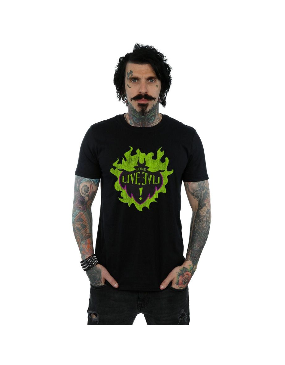 Disney Mens The Descendants Maleficent Long Live T-Shirt - Black