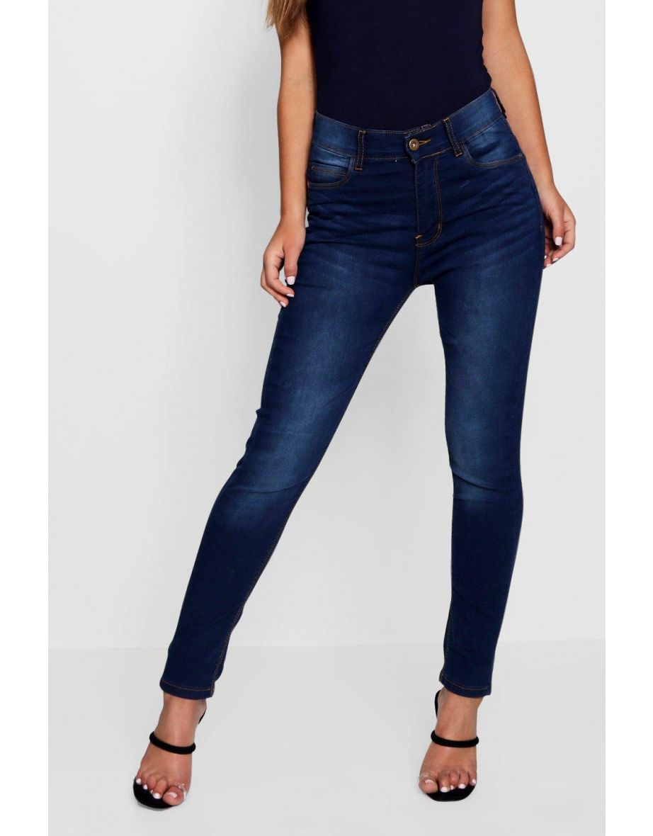 Petite Luci High Rise 5 Pocket Skinny Jean - indigo - 3
