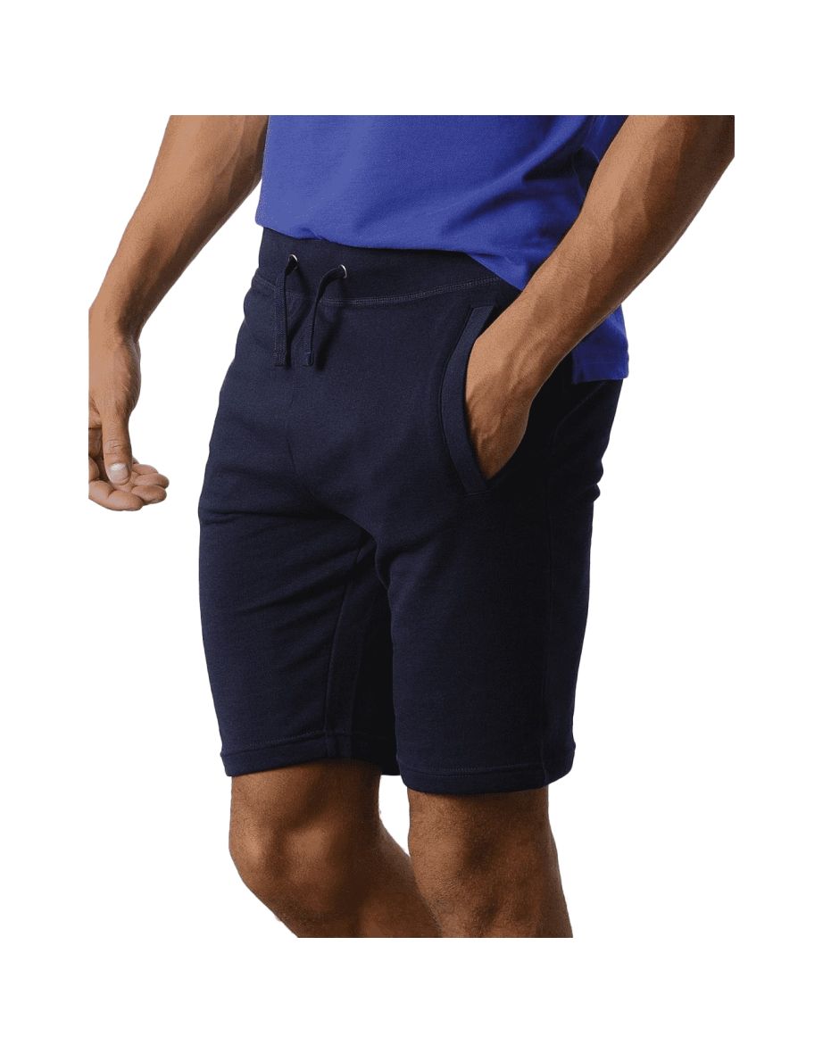 Shop Kustom Kit Mens Slim Fit Sweat Shorts Navy Online in Bahrain VogaCloset