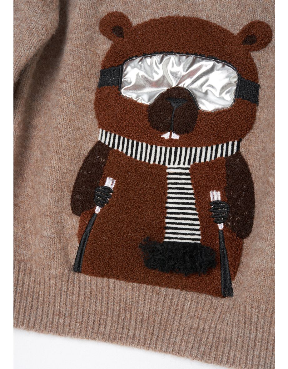 Jules Brown Borg Ski Beaver Knit - 6