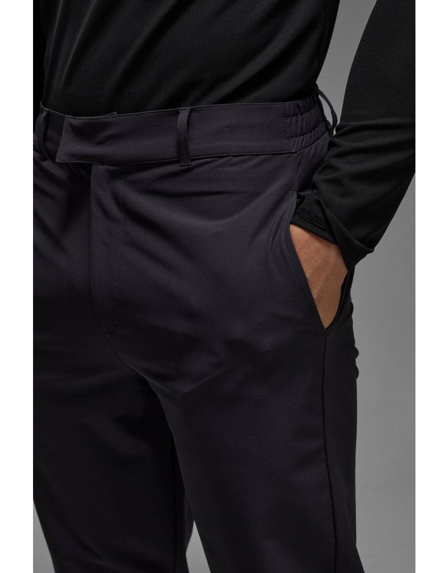 Man Active Stretch Tapered Golf Trousers - charcoal - 2