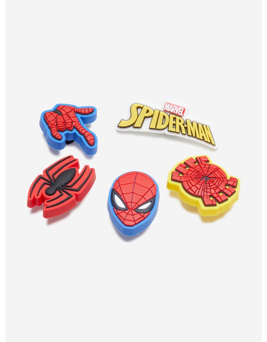 Kids Spider Man Jibbitz™ Charm 5 Pack in Multicolour