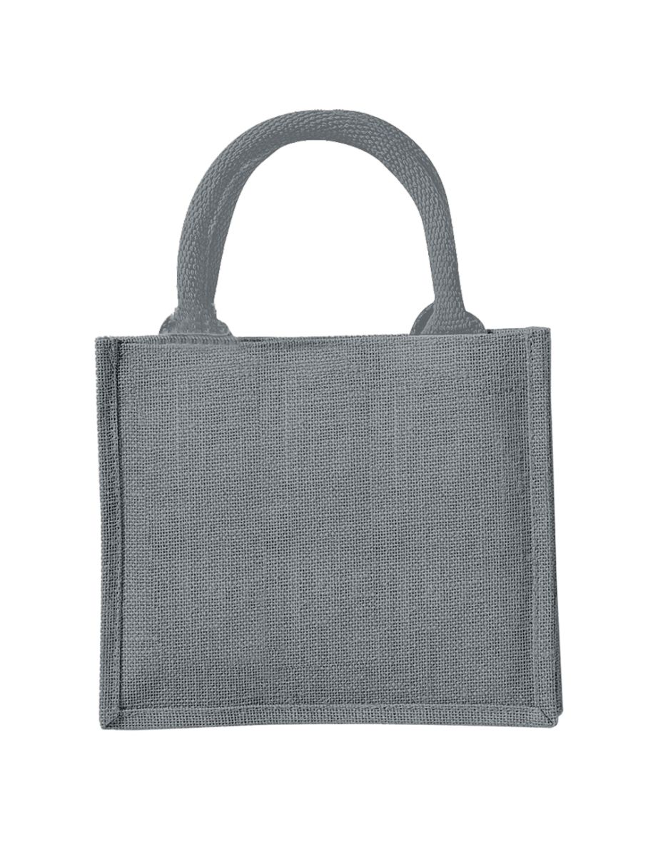 Westford Mill Jute Mini Tote Shopping Bag (14 Litres) (Pack of 2