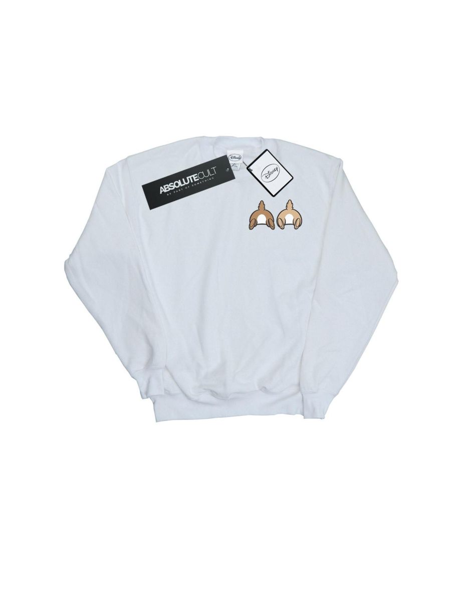 Disney Boys Chip N Dale Backside Breast Print Sweatshirt - White