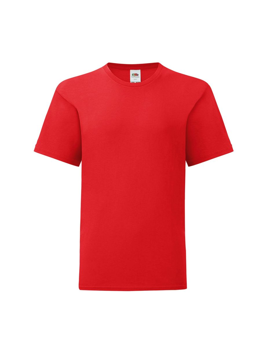 Fruit of the Loom Childrens/Kids Iconic 150 T-Shirt - Red
