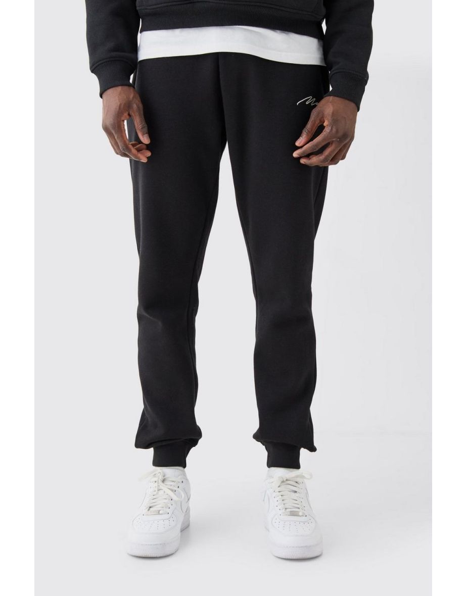 Man Signature Skinny Fit Jogger - black
