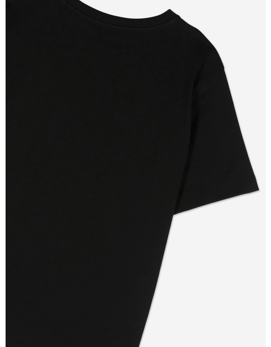 Moschino Kids Logo Pocket T-Shirt in Black - 3