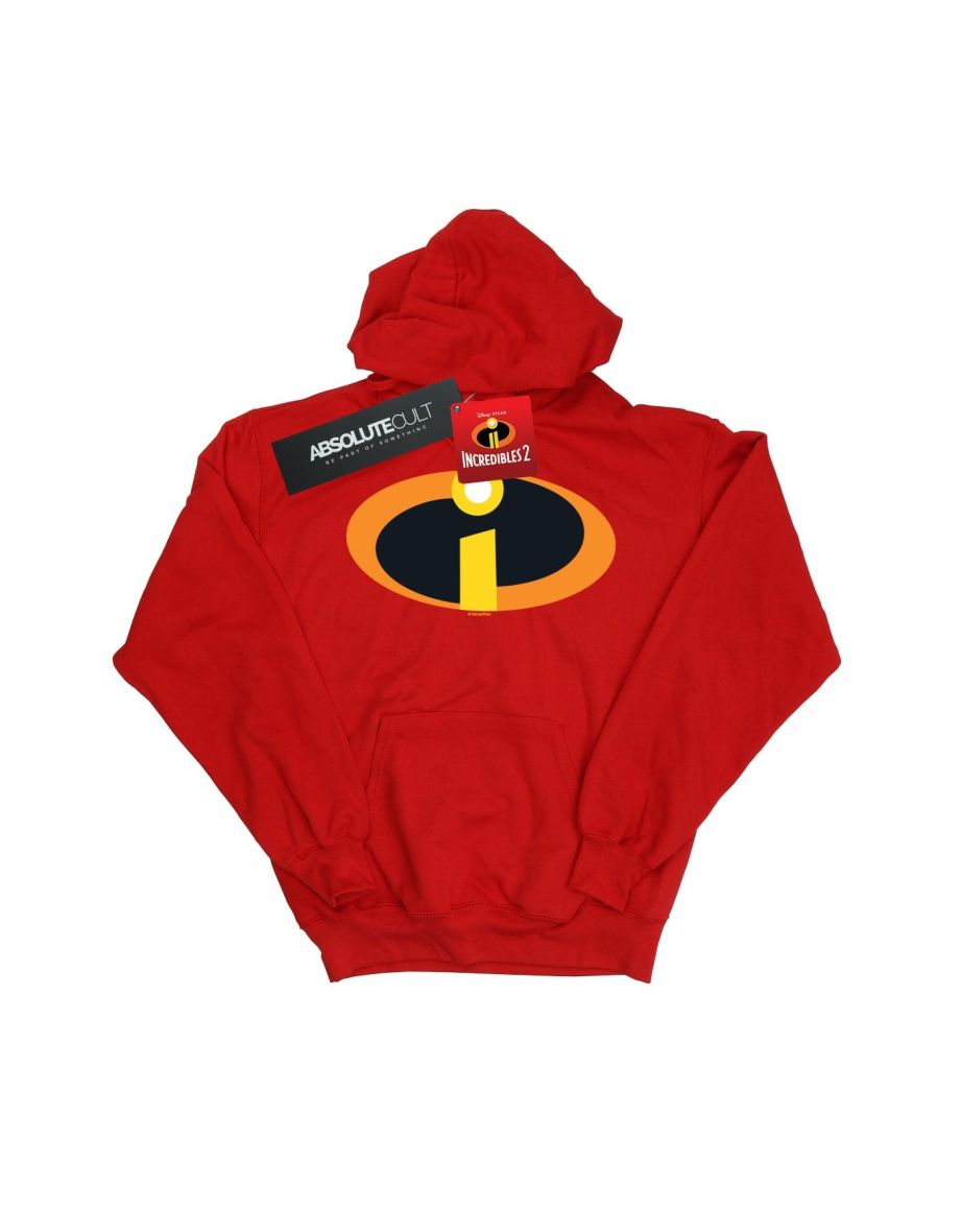 Disney Mens The Incredibles Costume Logo Hoodie - Red