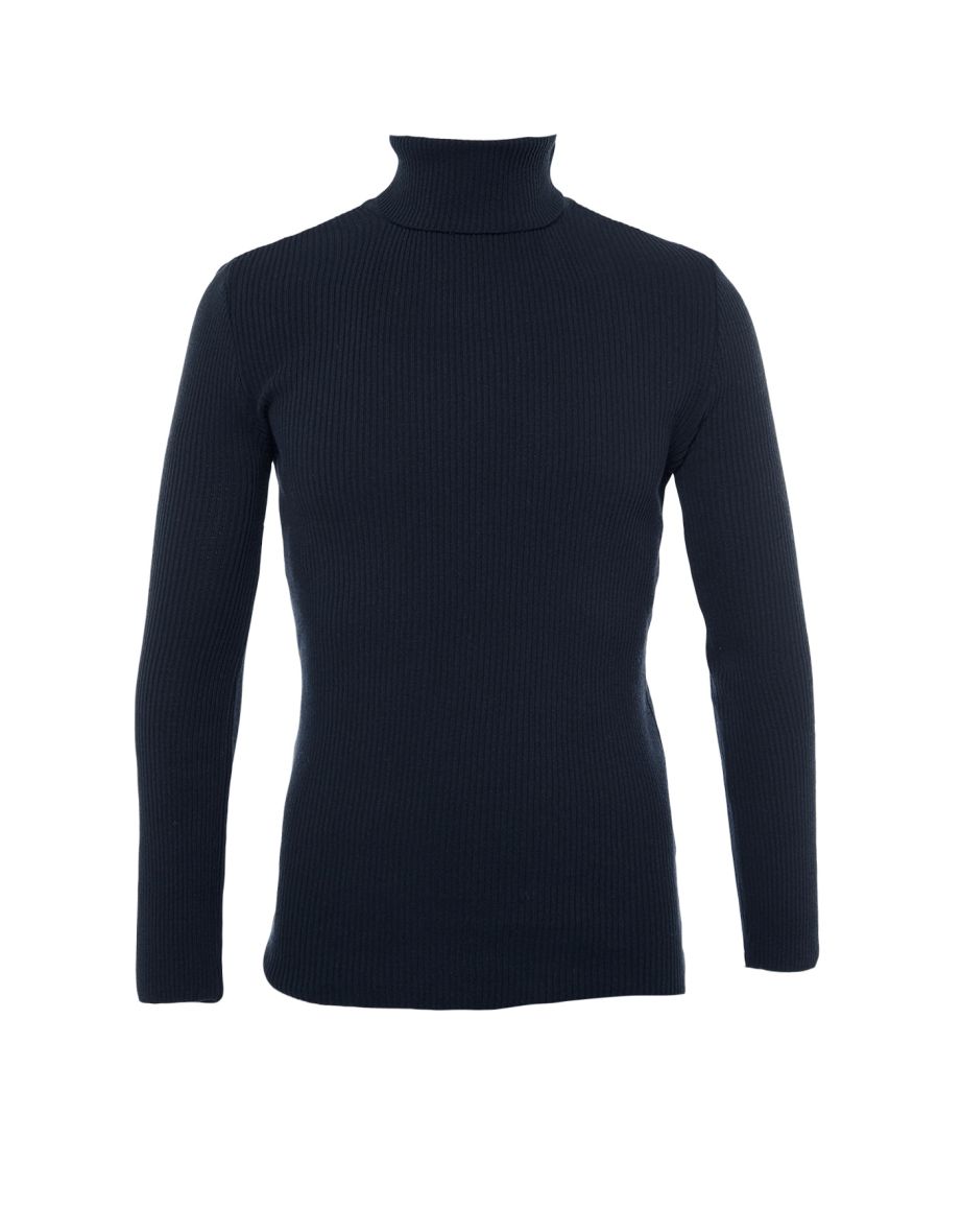 Sweater - Navy blue - Fitted - 6