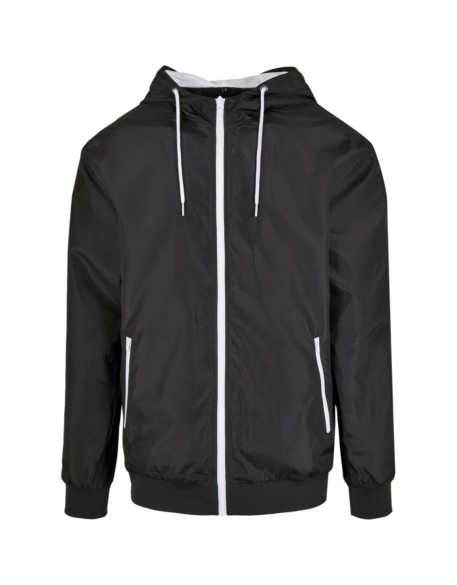 Mens Windrunner Recycled Jacket - Black/White