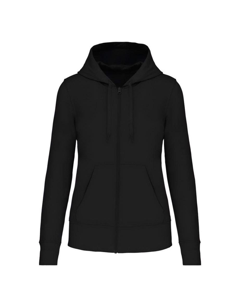 Kariban Womens/Ladies Eco Friendly Full Zip Hoodie - Black