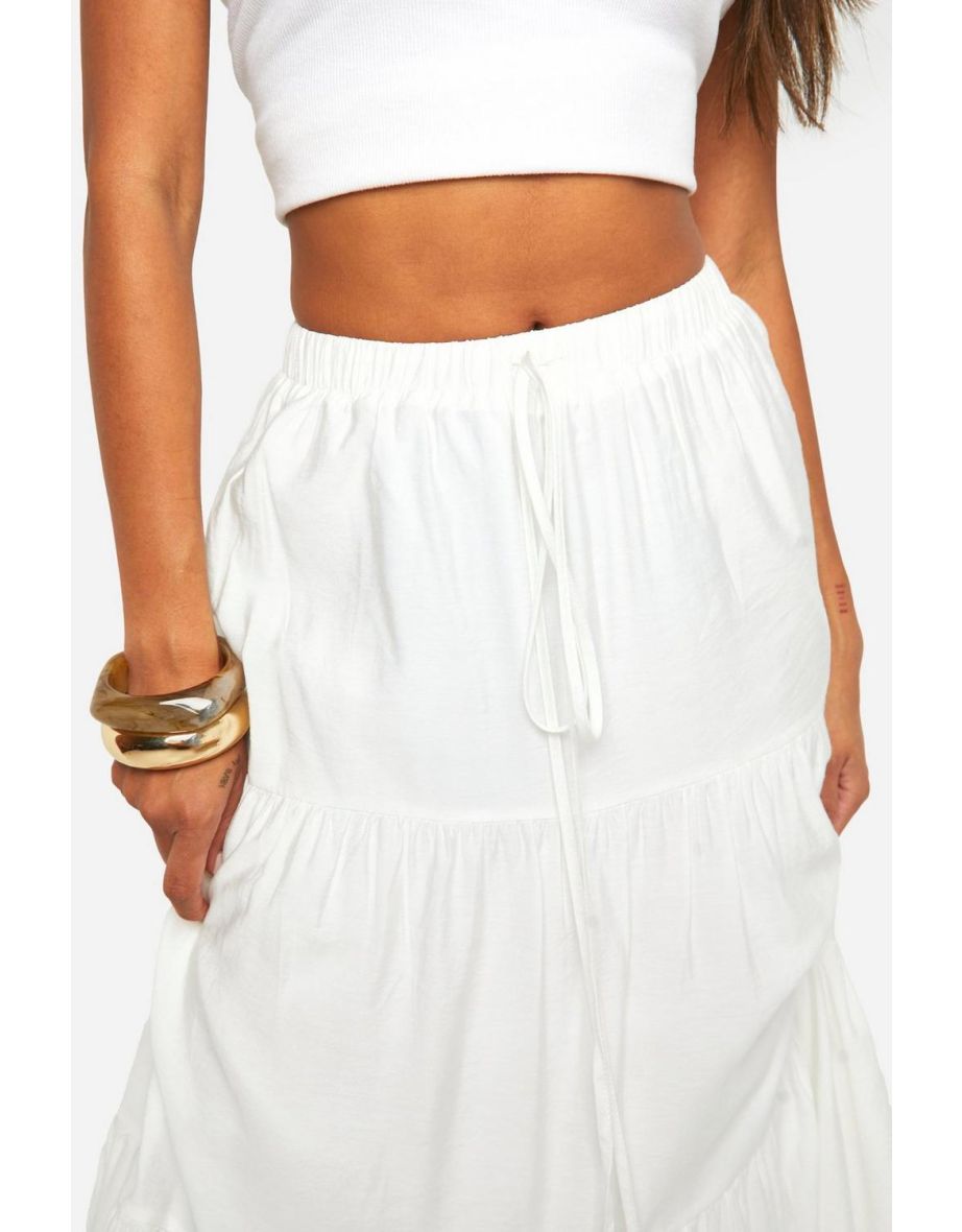Floor Length Skirt - white - 3