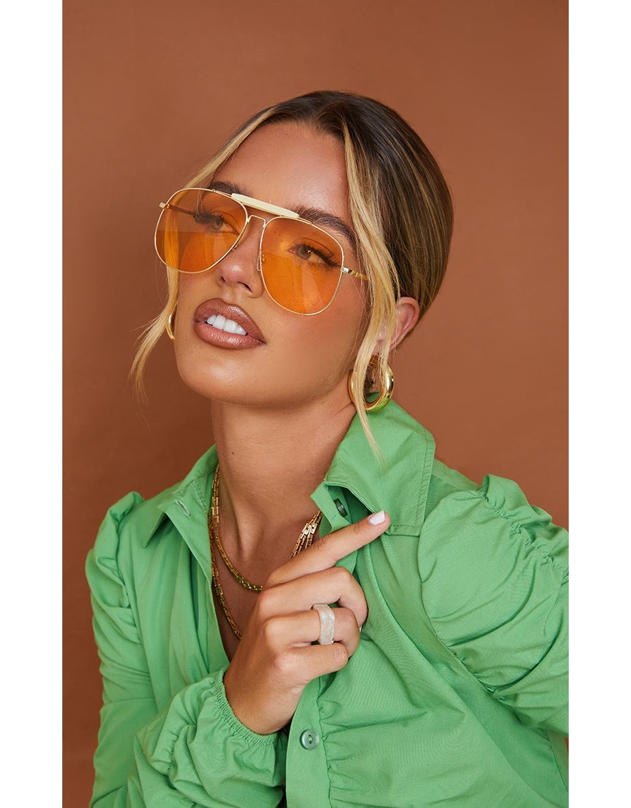 Plastic store aviator sunglasses