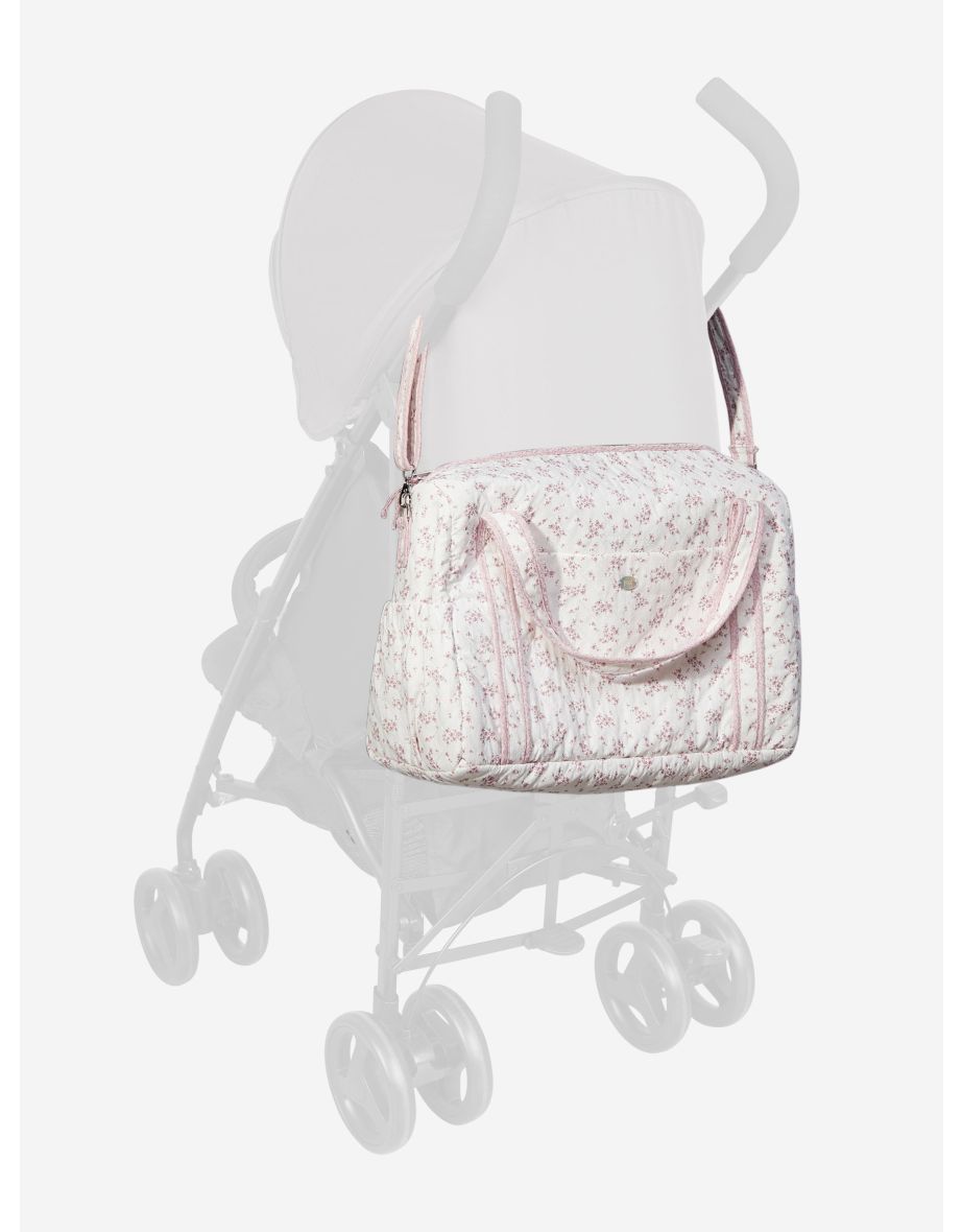 Baby Girls Floral Print Changing Bag in Pink (47 cm) - 5