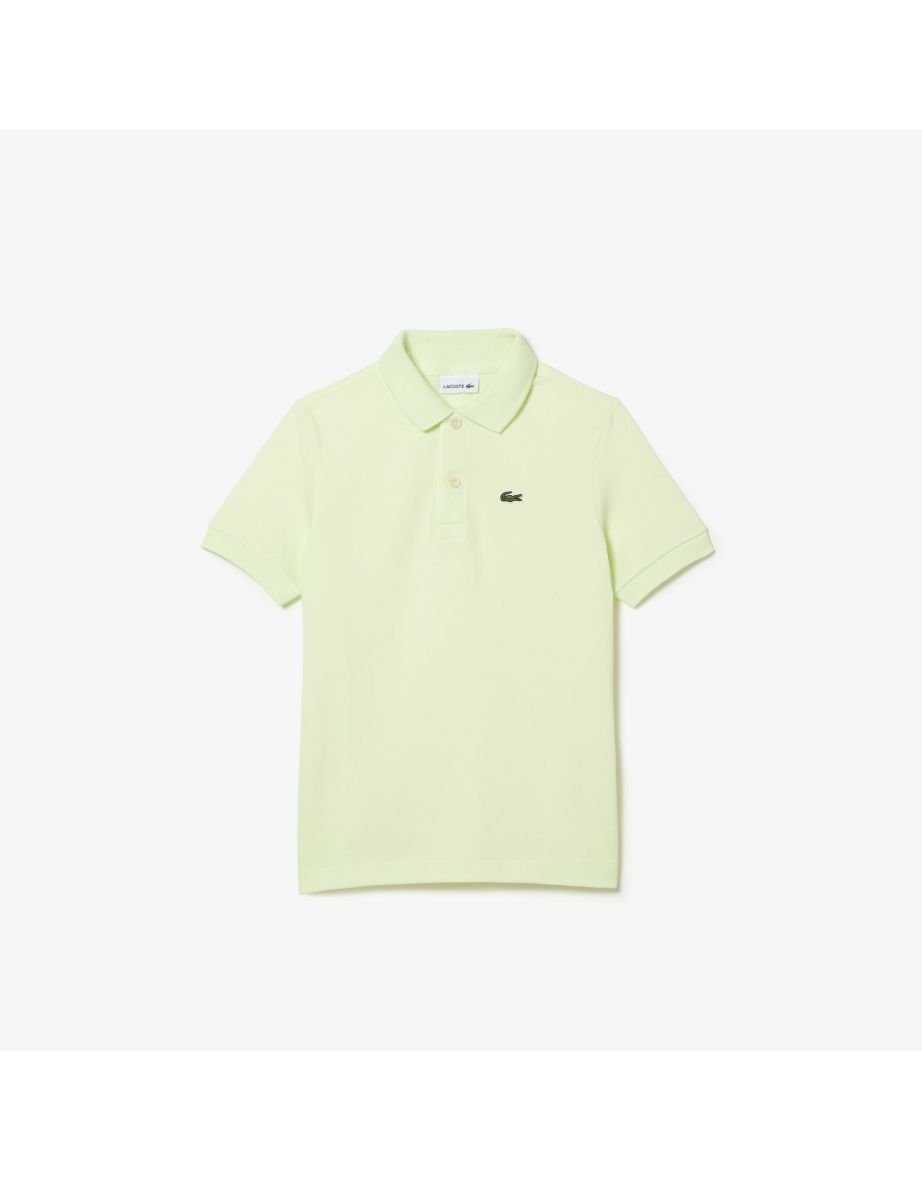 Boy's Lacoste Juniors Regular Fit Polo Shirt in Yellow