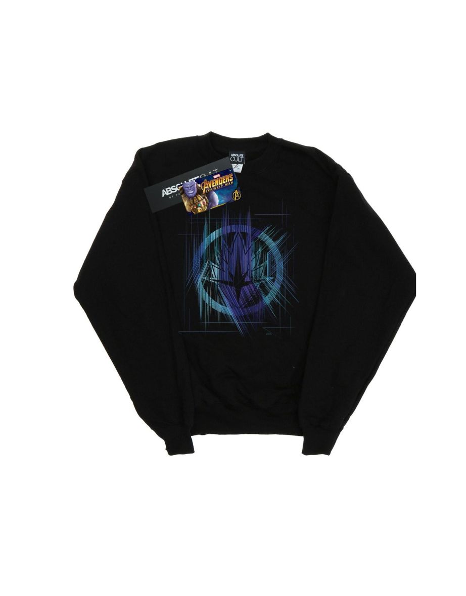 Marvel Boys Avengers Infinity War Guardian Lines Sweatshirt - Black
