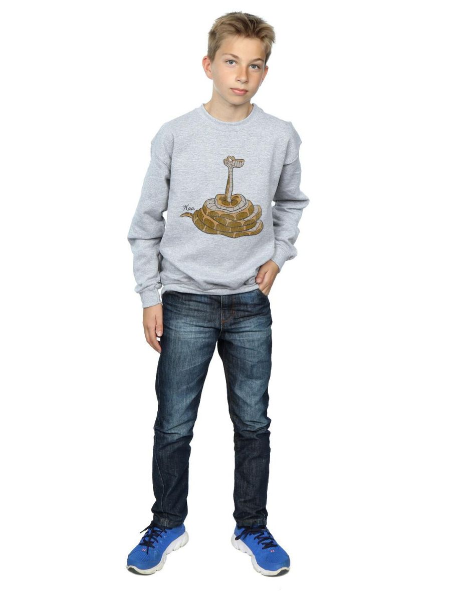 Disney Boys The Jungle Book Classic Kaa Sweatshirt - Sports Grey - 3