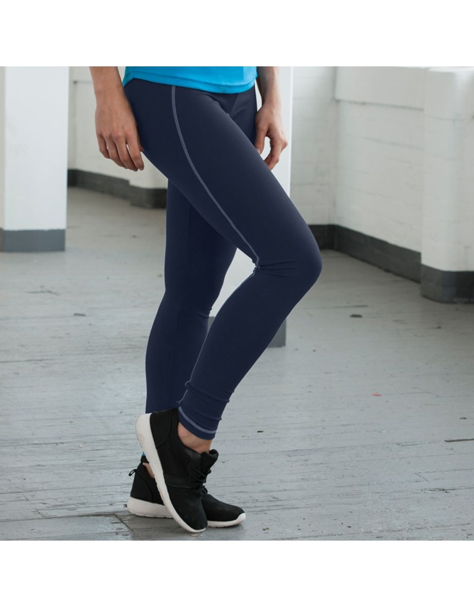 Shop AWDis Just Cool Womens Ladies Girlie Athletic Sports Leggings Trousers French Navy Online in Oman VogaCloset