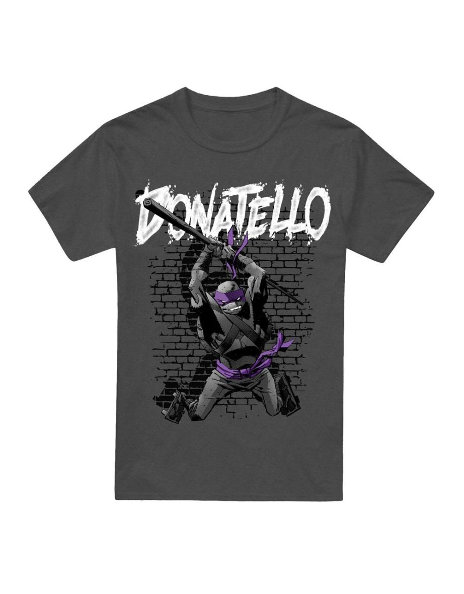 Teenage Mutant Ninja Turtles Unisex Adult Donatello T-Shirt - Charcoal