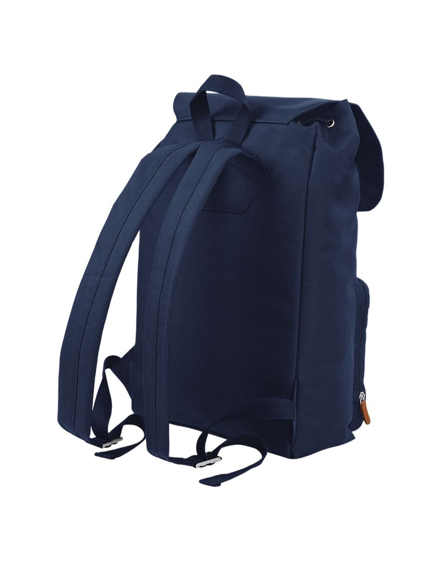 BagBase Vintage Laptop Backpack - French Navy/Brown - 1
