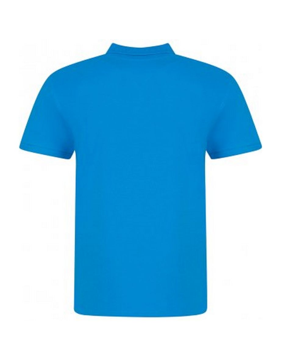 Awdis Mens Piqu Cotton Short-Sleeved Polo Shirt - Azure - 1