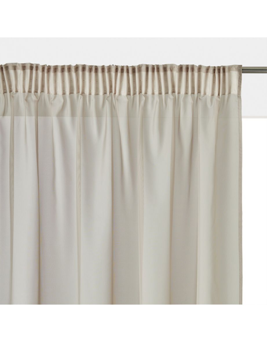 Limpo Single Voile with Gathered Header