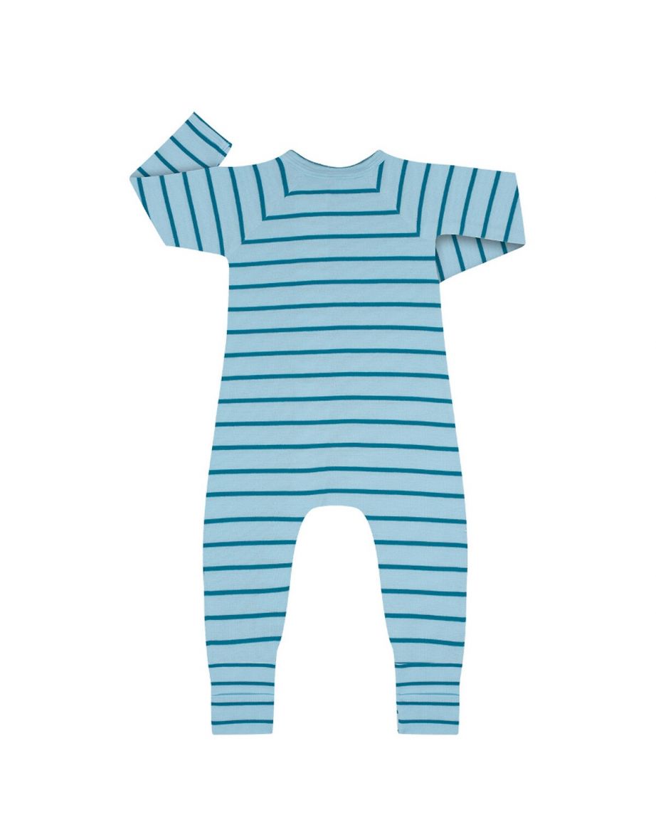 Kids Ribbed Cotton Mix Sleepsuit With Zip Fastening 1 Month 2 Years Vogacloset