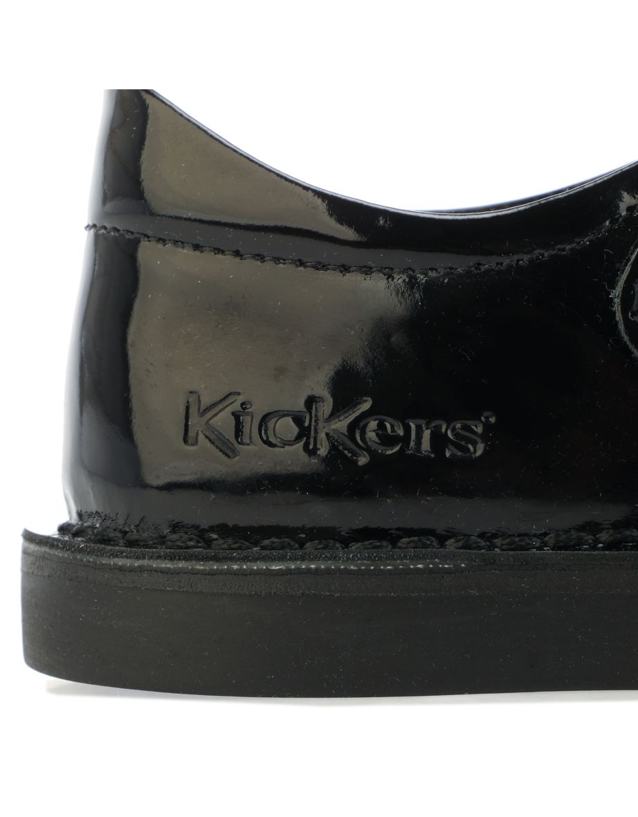 Girl's Kickers Children Adlar Heart Shoe in Black - 5