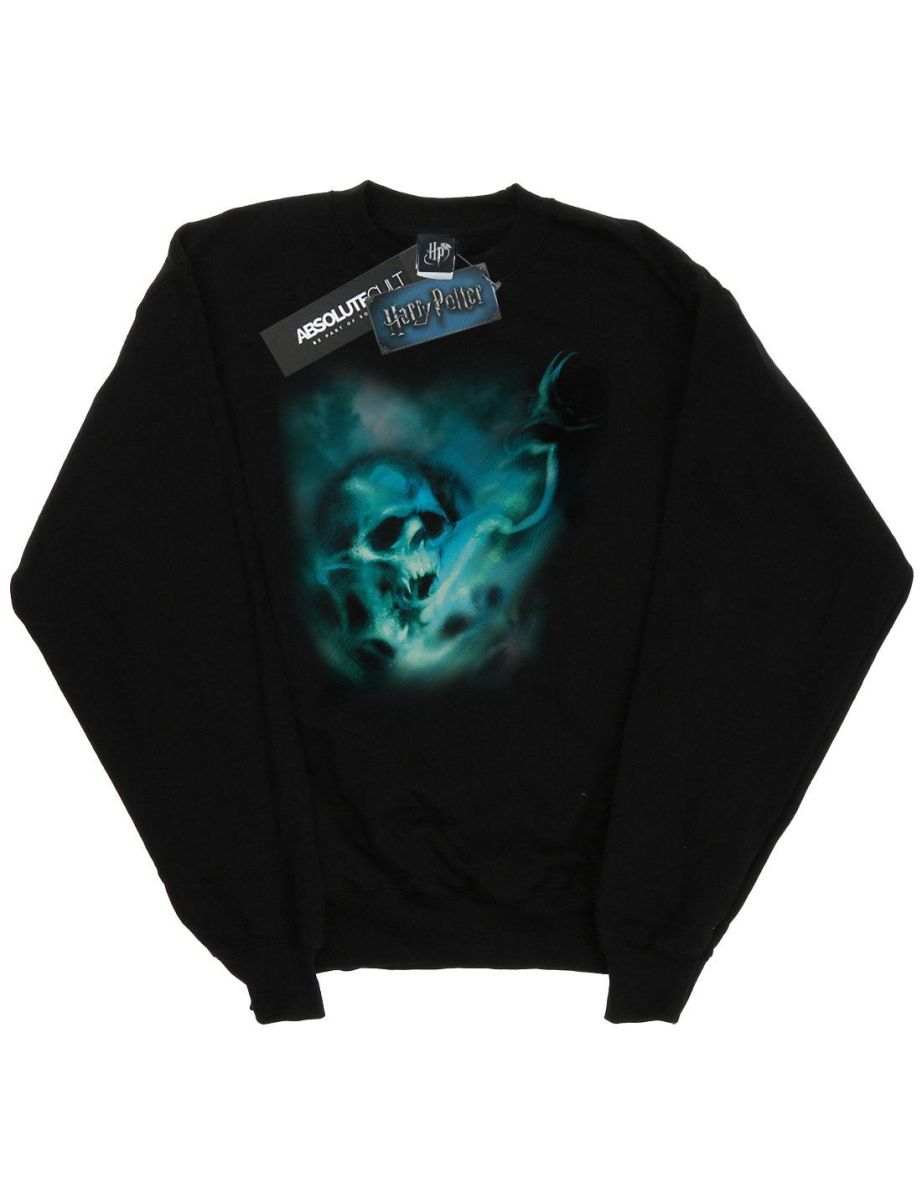 Harry Potter Boys Voldemort Dark Mark Mist Sweatshirt - Black - 3