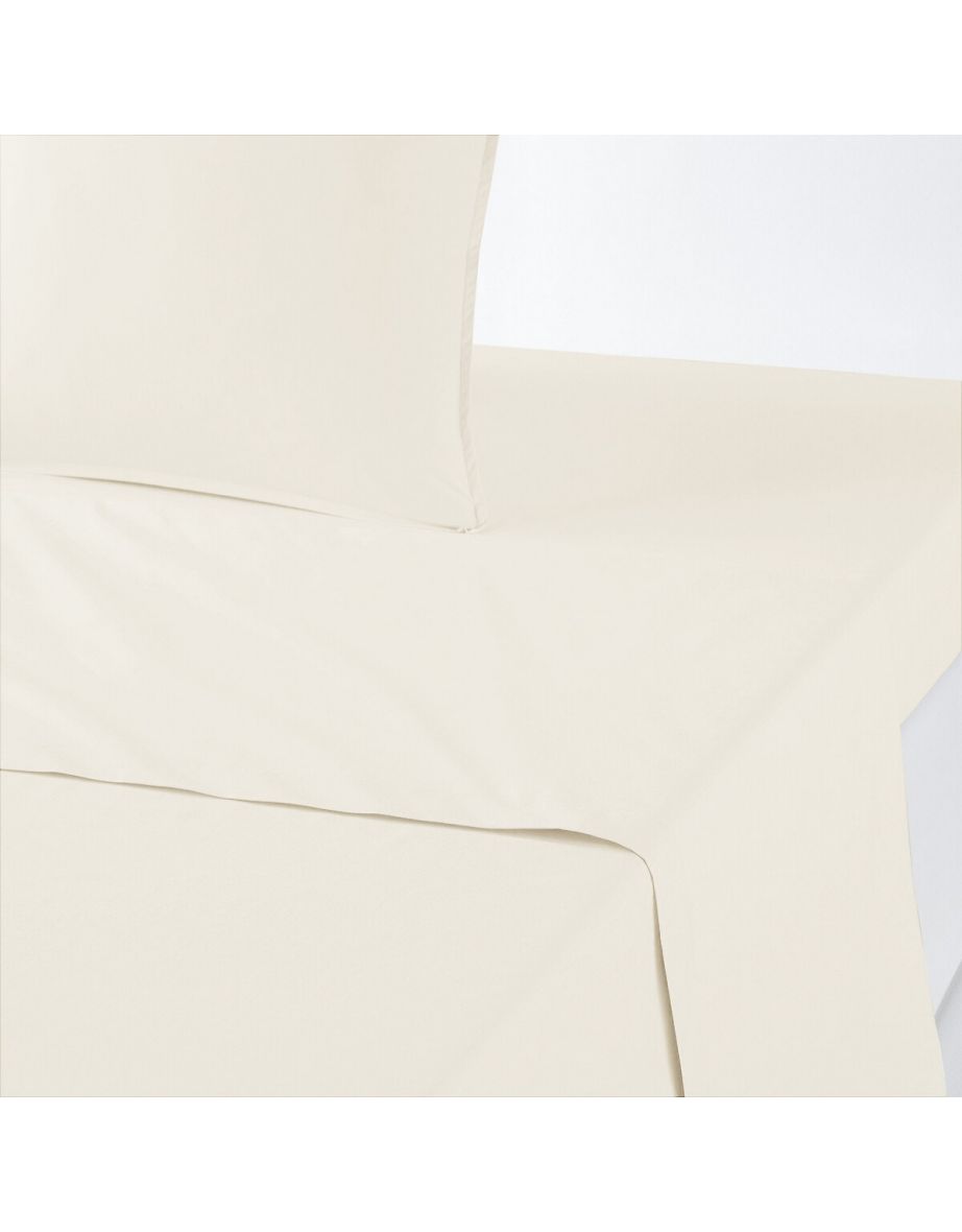 Plain Organic Cotton Percale Flat Sheet